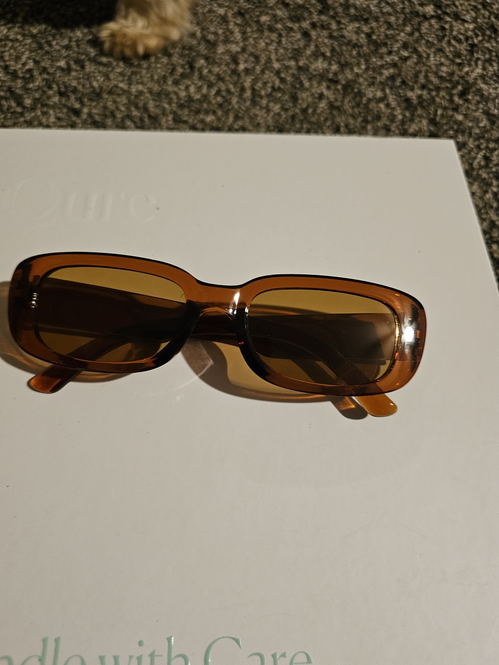 Women’s Rectangular Amber 6 Sunglasses